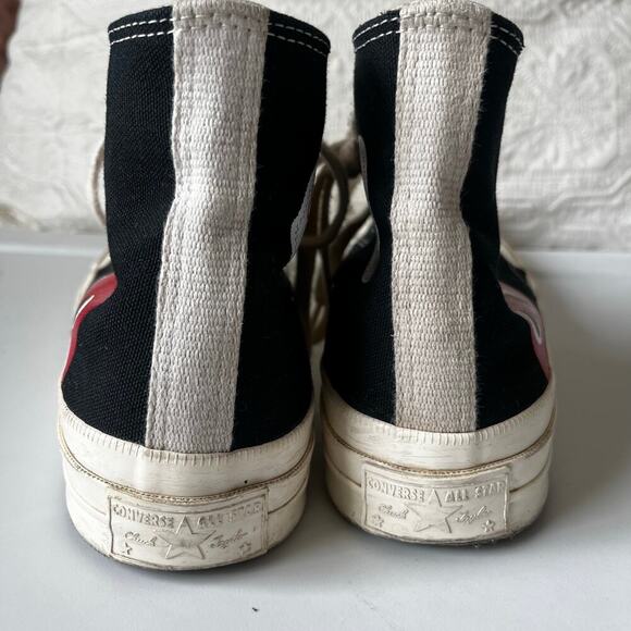 Comme de Garcons x Converse Lace Up Chuck Taylor Canvas High Top Sneaker 5/ 7 - Picture 2 of 7